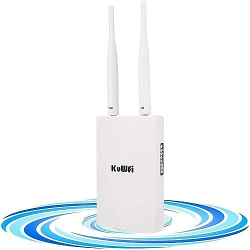 KuWFi Router 4G SIM, Router 4G LTE WiFi 300 Mbps