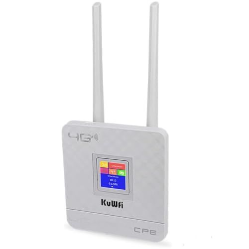 Router 4G SIM Portatil, KuWFi Router 4G LTE WiFi Inalámbrico 300 Mbps